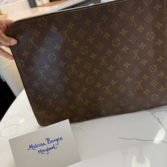 Louis Vuitton  Monogram Poche Documents Portfolio Case - Picture 1 of 4